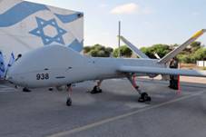 Un drone "Elbit Hermes 900" sur la base arienne isralienne de Palmachim