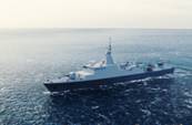  Israel Shipyards unveils new S-80 corvette (photo credit: ISRAEL SHIPYARDS)